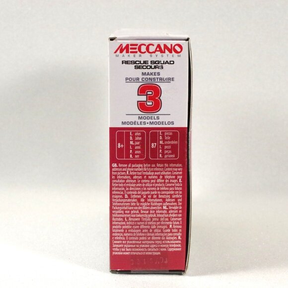 Meccano Maker System Rescue Squad Set 15202 Makes 3 Models 8+Years New In Box - Picture 4 of 5